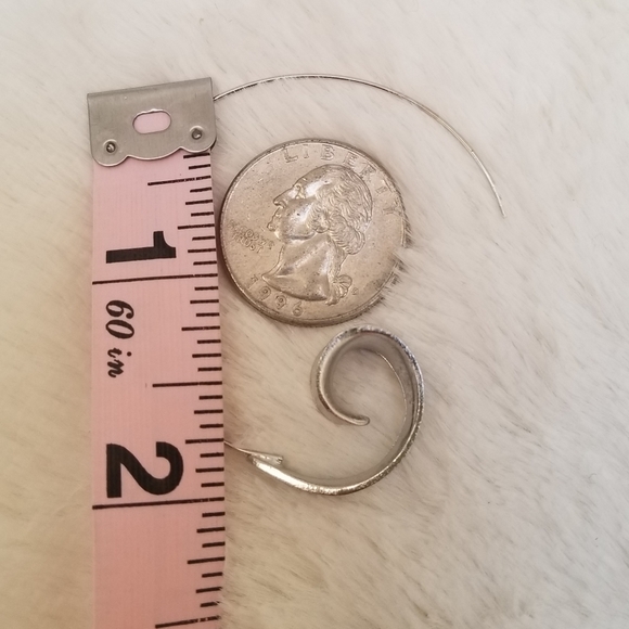 Boho Large 925 Silver Filled Earrings - Picture 5 of 6